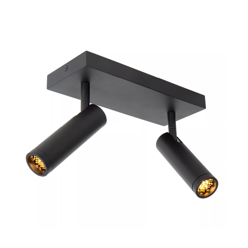 Spot Grado plafond 2-lichts zwart