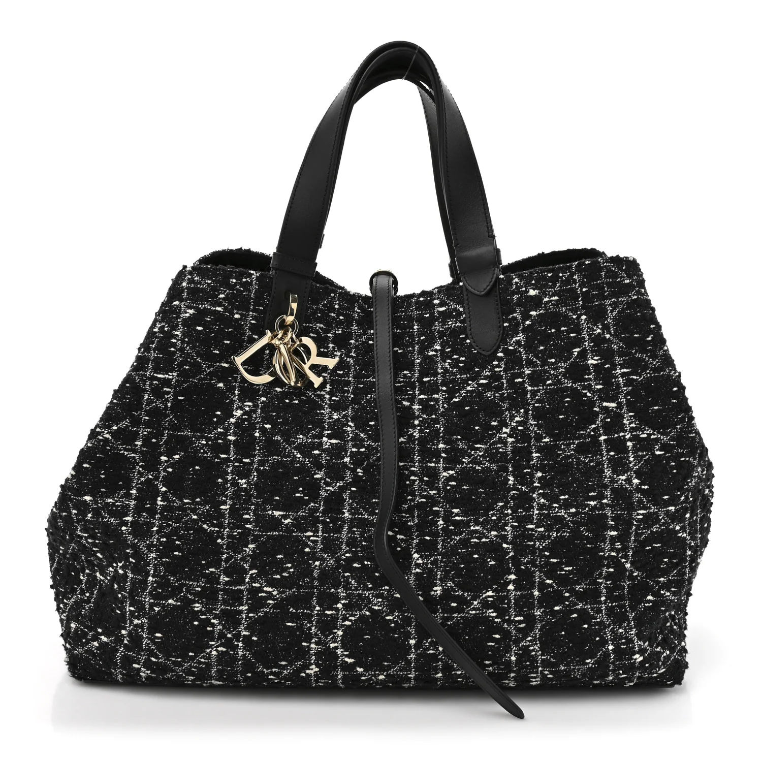 Tweed Cannage Large Toujours Black White - Top Club