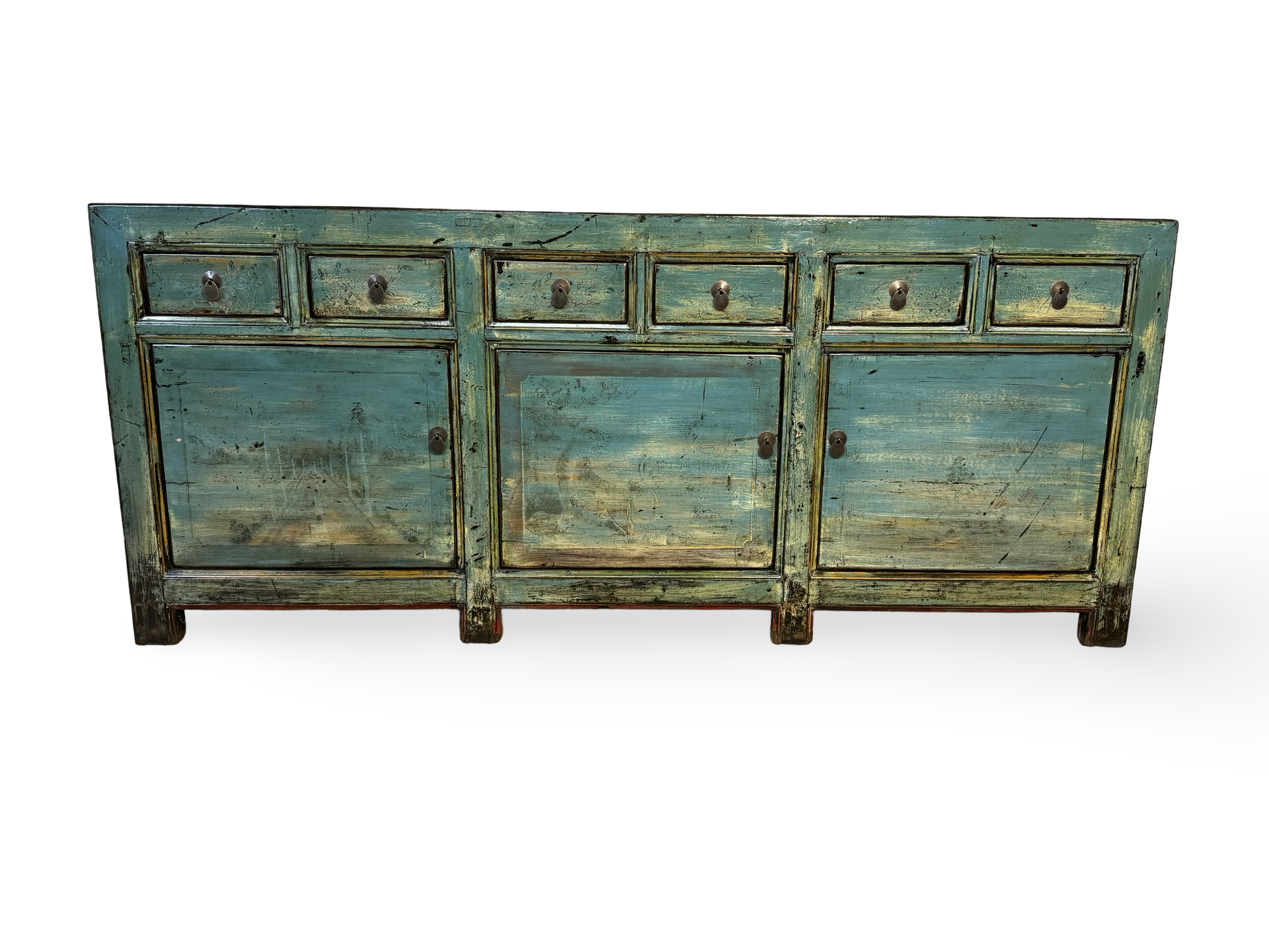 Dressoir 3 deurs 6 lades Lak Dressoir 3 deur 6 La Lak