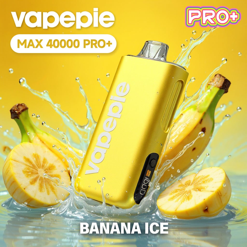 Banánový led- ✨VAPEPIE MAX 40 000 Potahů PRO+