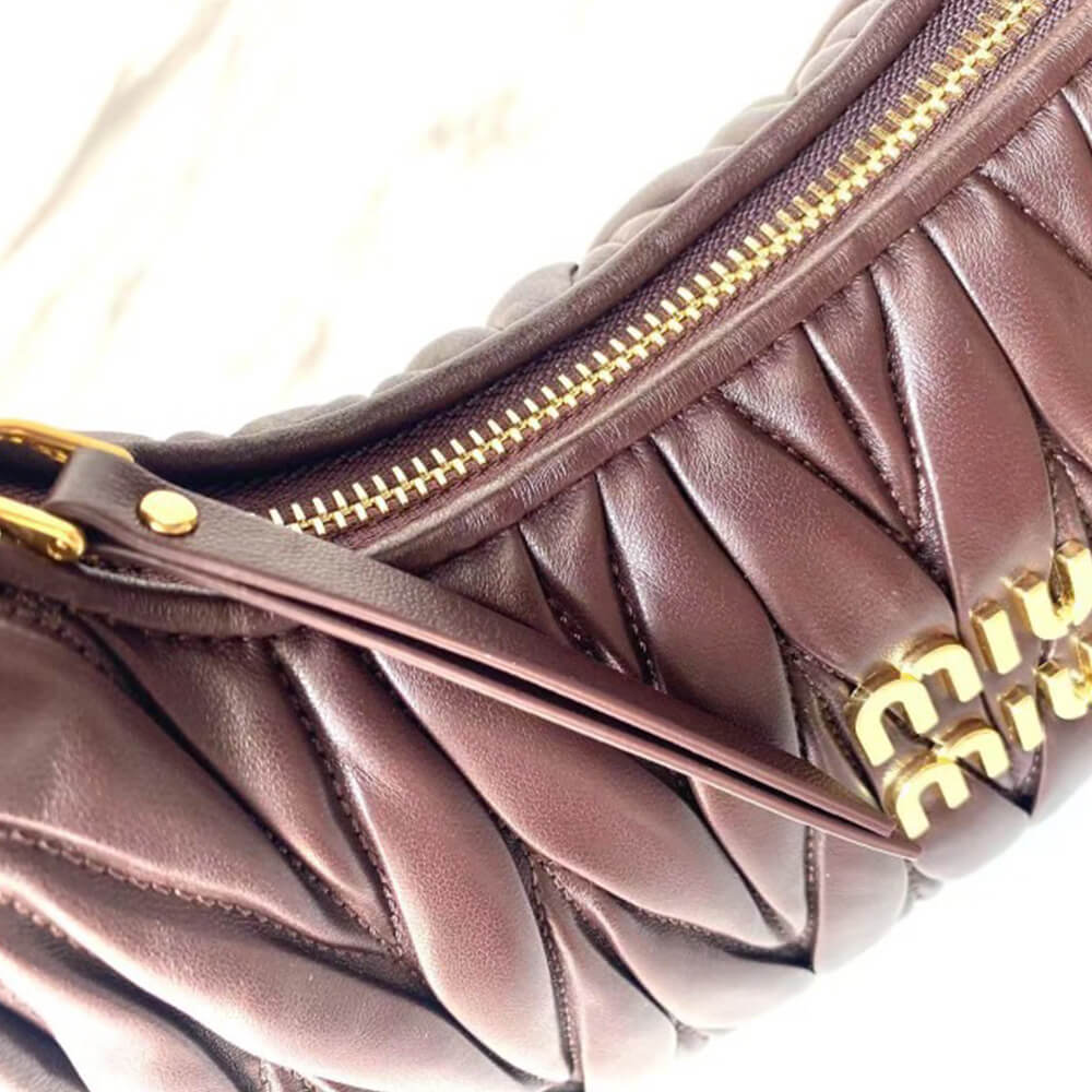 Small Wander matelasse nappa leather hobo bag(HIGH-END GRADE) - Top Club