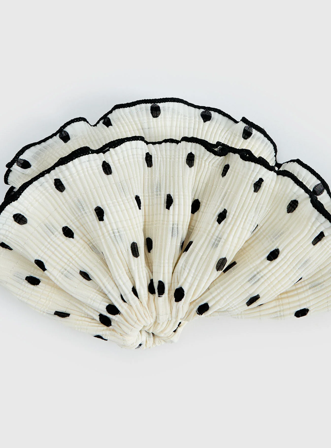 Greatest Gift Scrunchie White Polka Dot