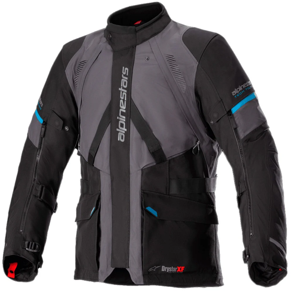 ALPINESTARS MONTEIRA DRYSTAR XF 4 PARKING JACKET - GRAY / BLACK / BLUE