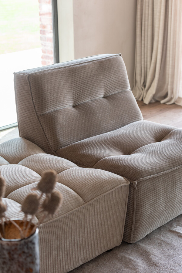 Poef Grid Taupe