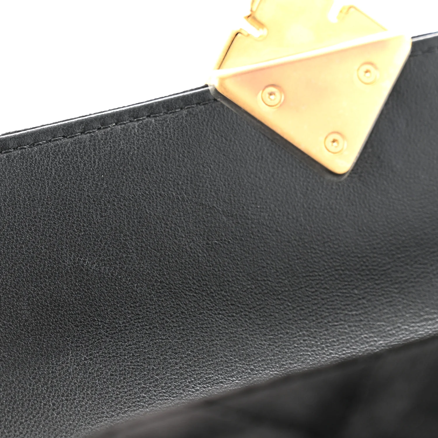 Velvet Strass Diamond Lock Flap Black - Top Club