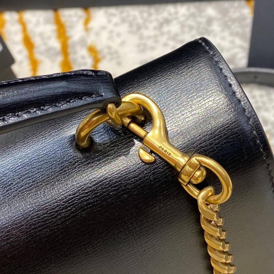 Y Medium Sunset Satchel in Smooth Leather Bag - Top Club