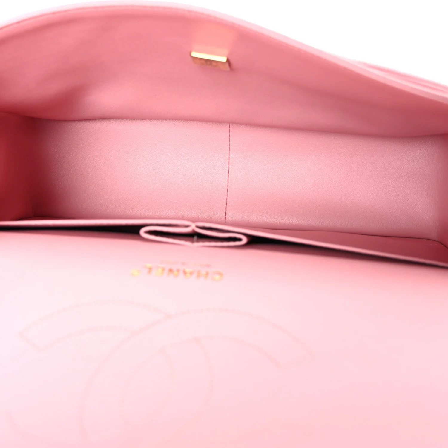 Caviar Quilted Jumbo Double Flap Pink - Top Club