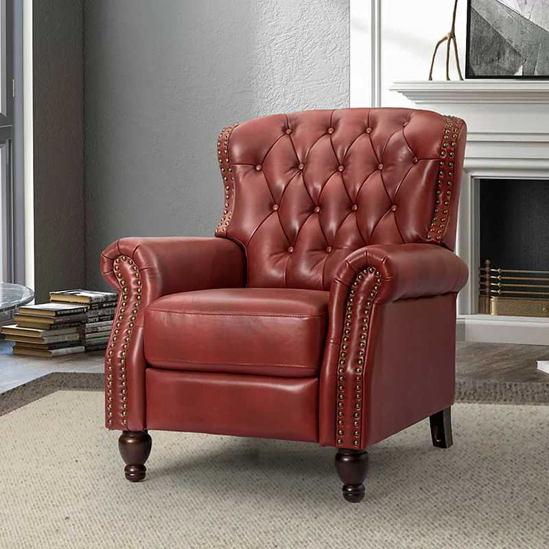 Gabrielle Genuine Leather Oversized Recliner