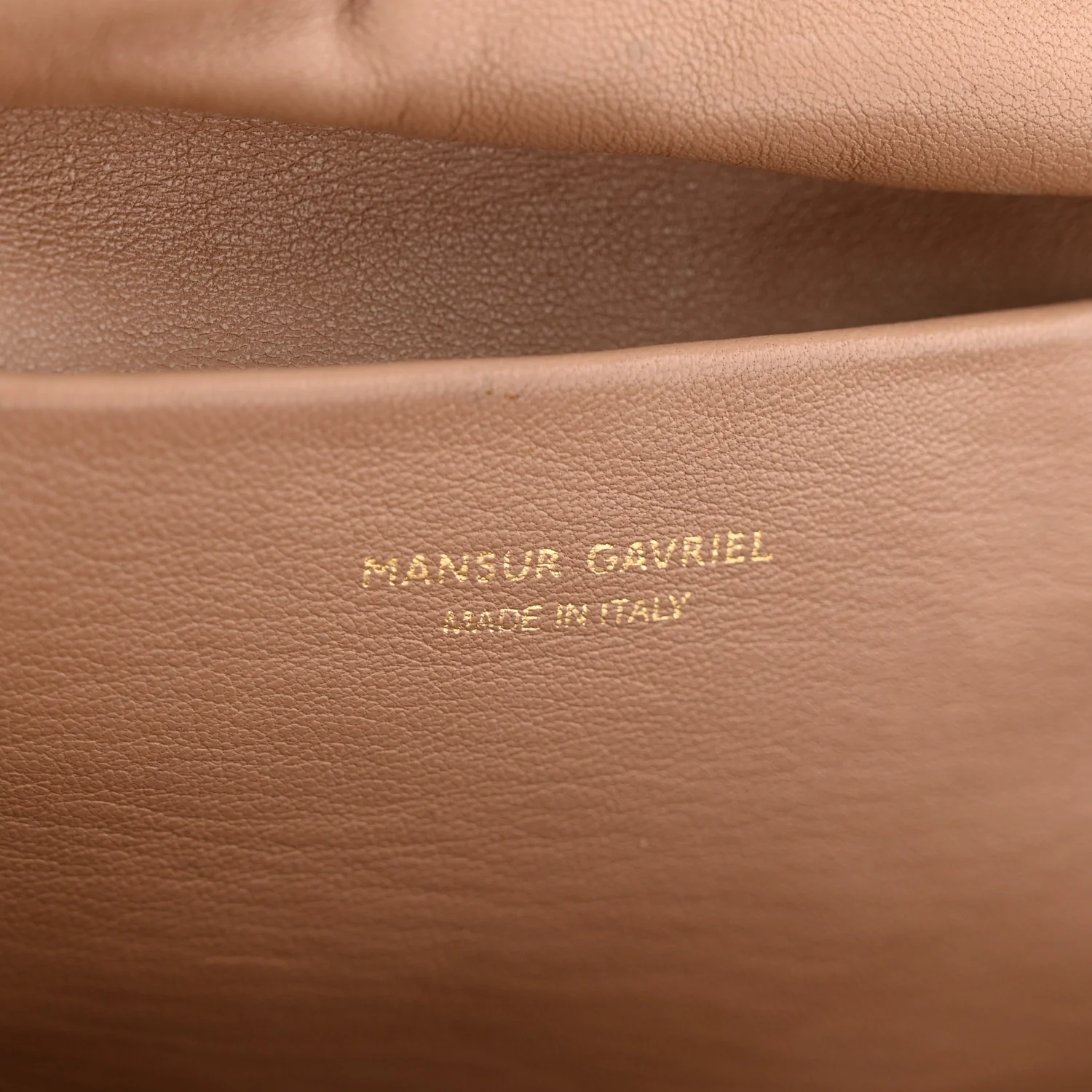 Lambskin Cloud Clutch Biscotto - Top Club