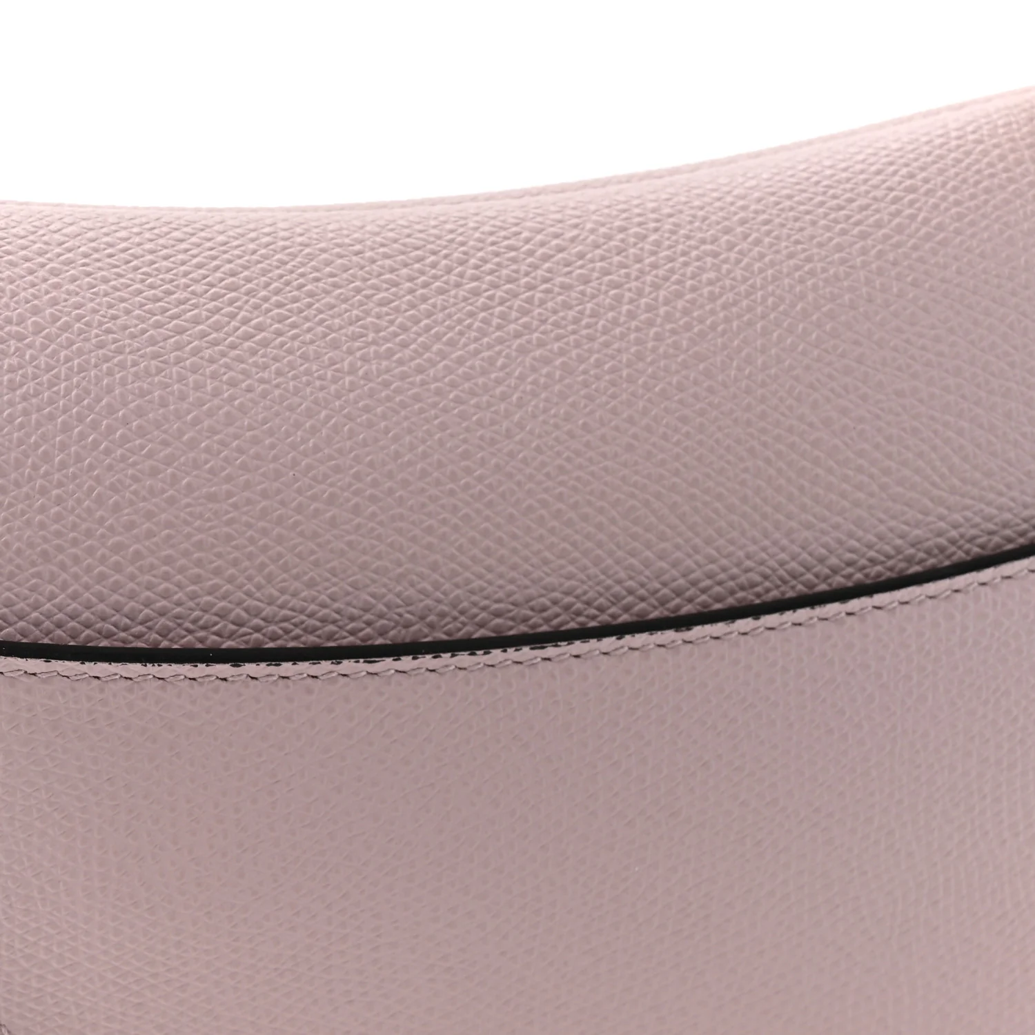 Grained Calfskin Mini Saddle Bag Light Pink - Top Club