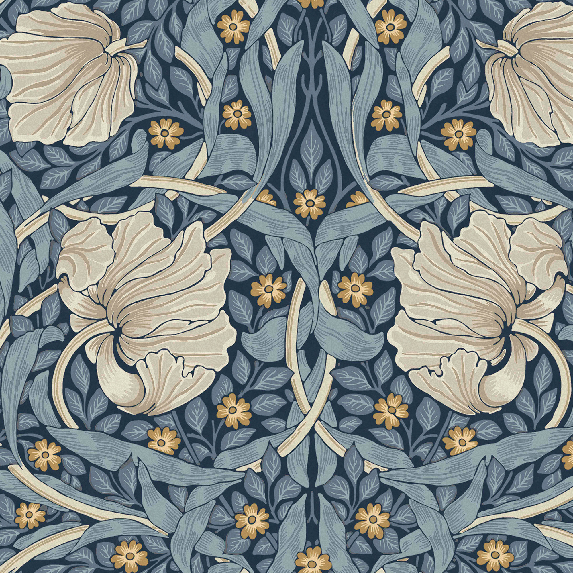 Vliesbehang pimpernel blue