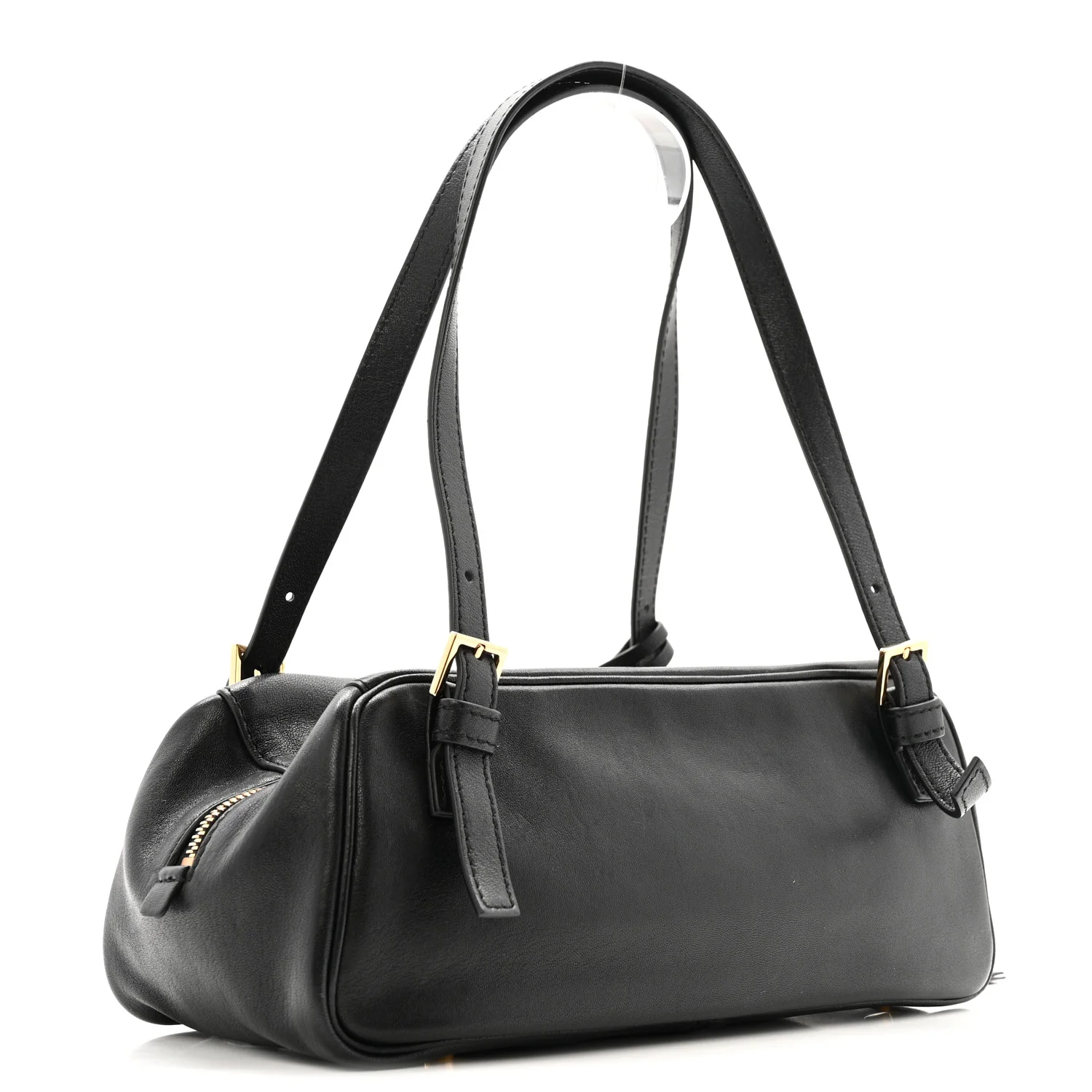 Lambskin Tag Bowling Bag Black - Top Club
