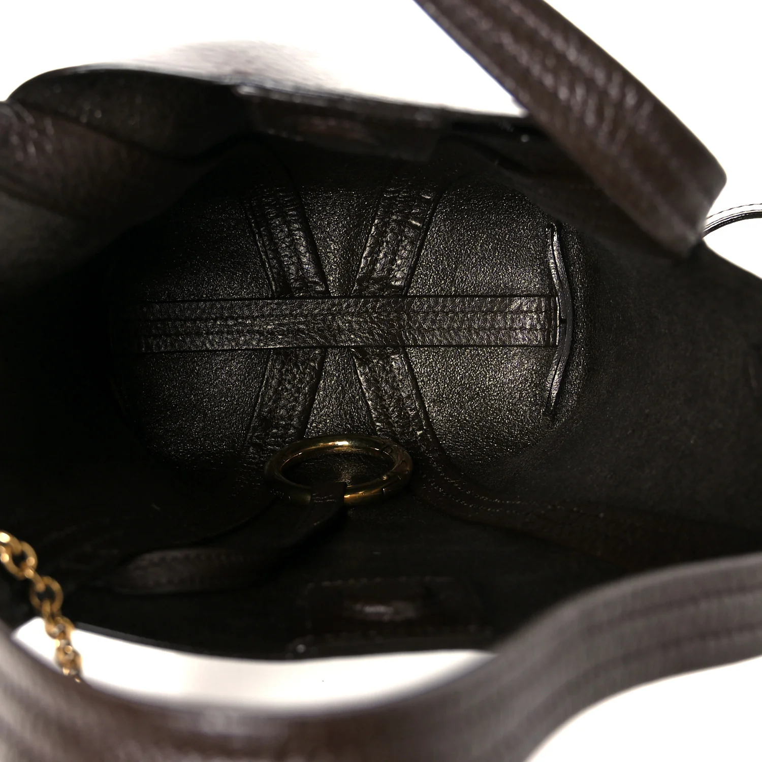Grained Calfskin Small Spin Tote Kohl Brown - Top Club