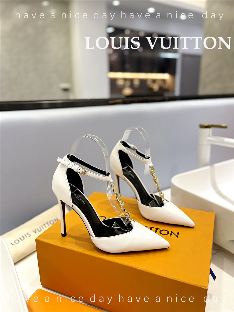 louis vuitton LV fashion bazaar metal chain high heels - Sneaker Replica Workshop