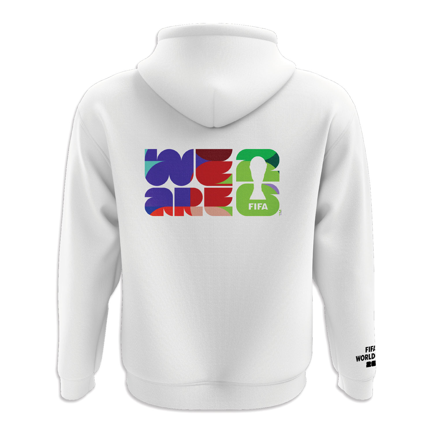 2026 World Cup Pattern White Hoodie - Unisex