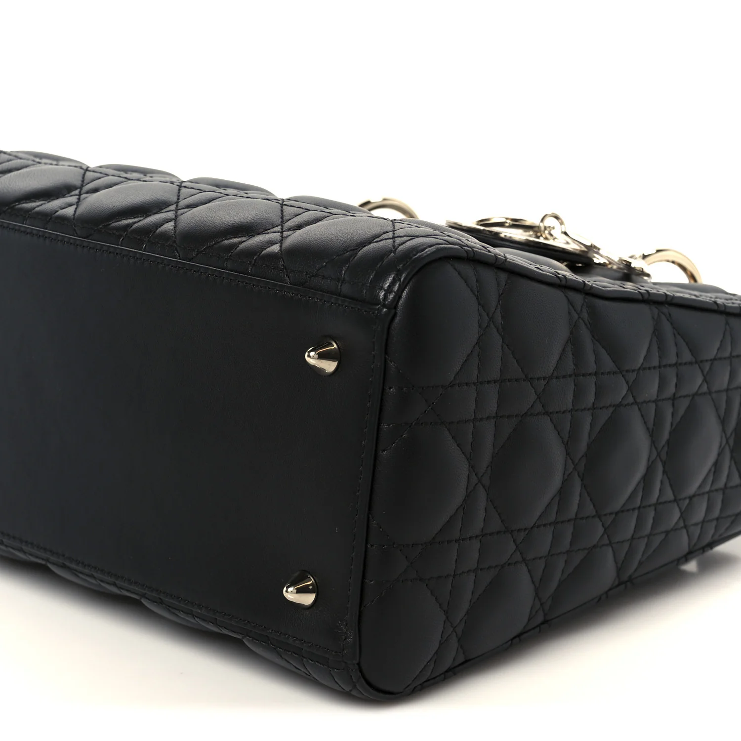 Lambskin Cannage Medium Lady Dior Black - Top Club
