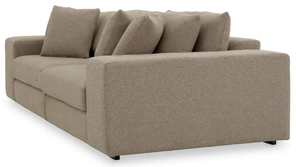 Luxury sofa with cushions gray / black 280 x 120 x H. 90 cm - Living room sofa - Hotel sofa - Living room furniture - Hotel furniture - Luxury furniture - Luxury quality