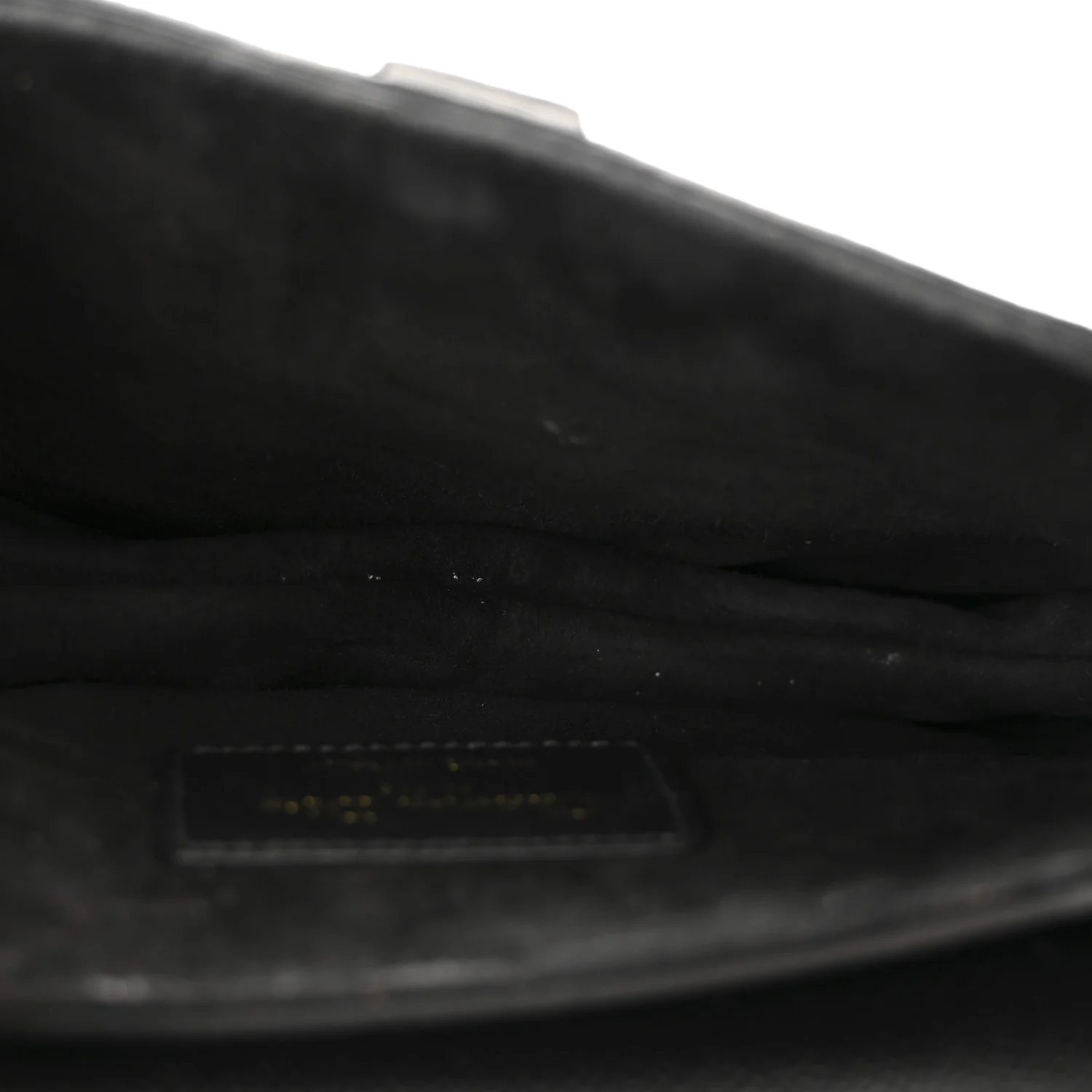 Grained Calfskin Mini Saddle Bag With Strap Black - Top Club