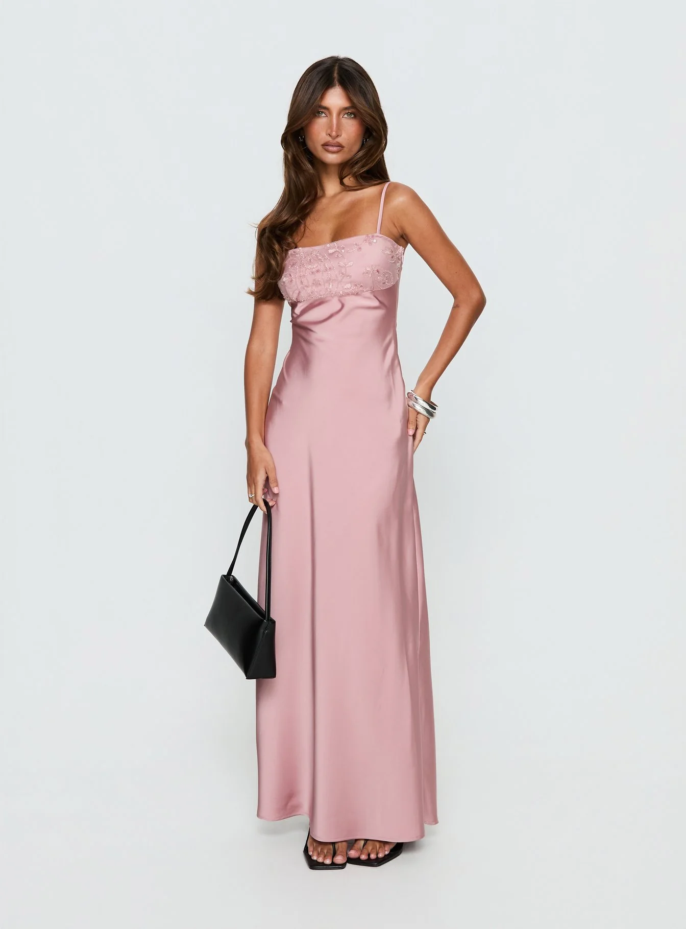 Engracia Sequin Maxi Dress Pink