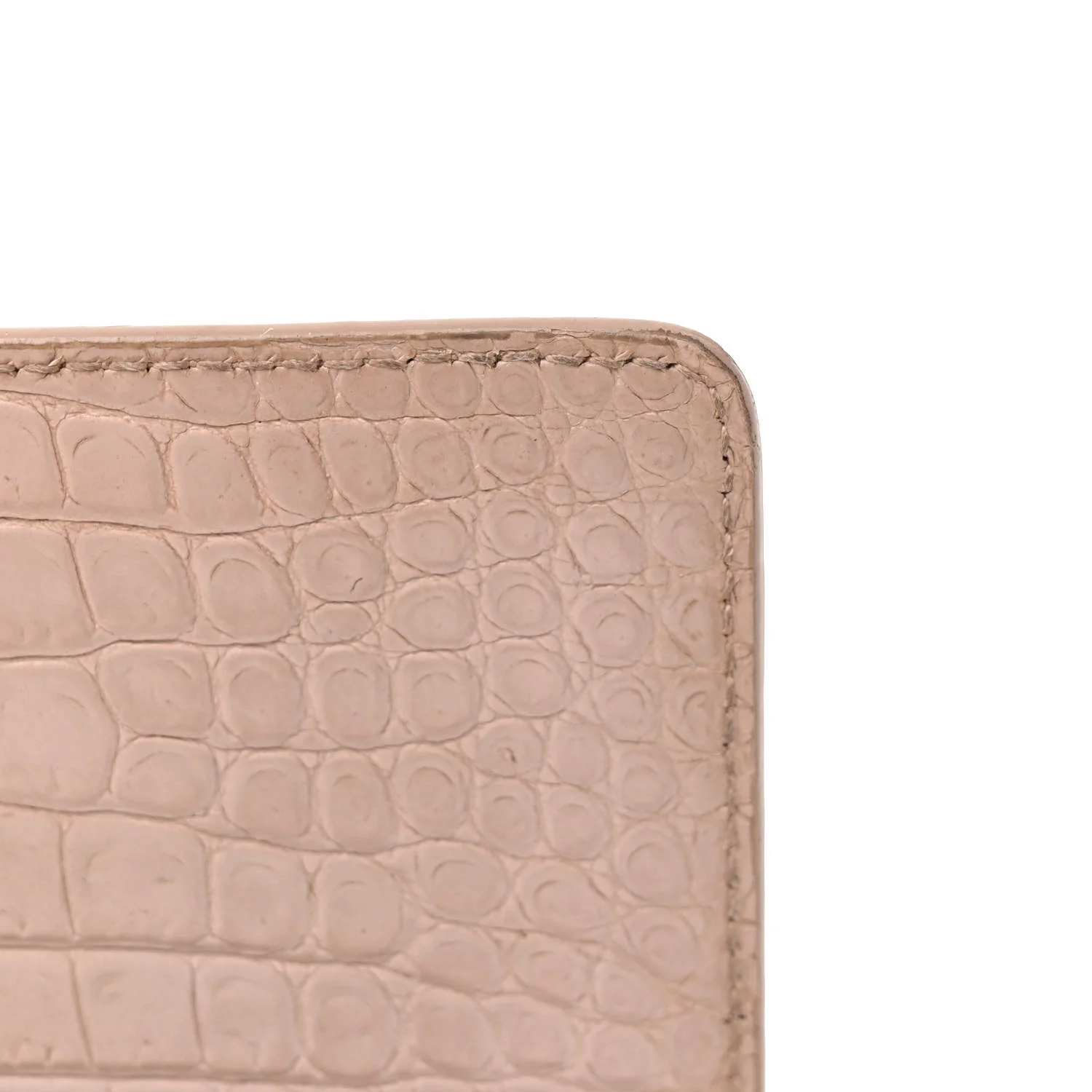 Calfskin Crocodile Embossed Medium Monogram Sunset Rose Antic - Top Club