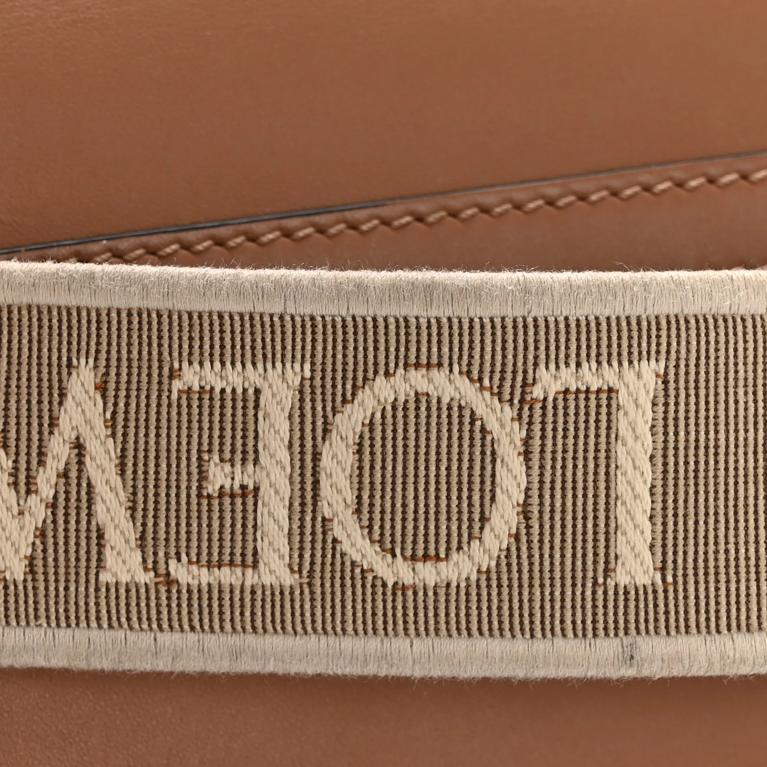 Calfskin Jacquard Mini Gate Dual Bag Tan - Top Club