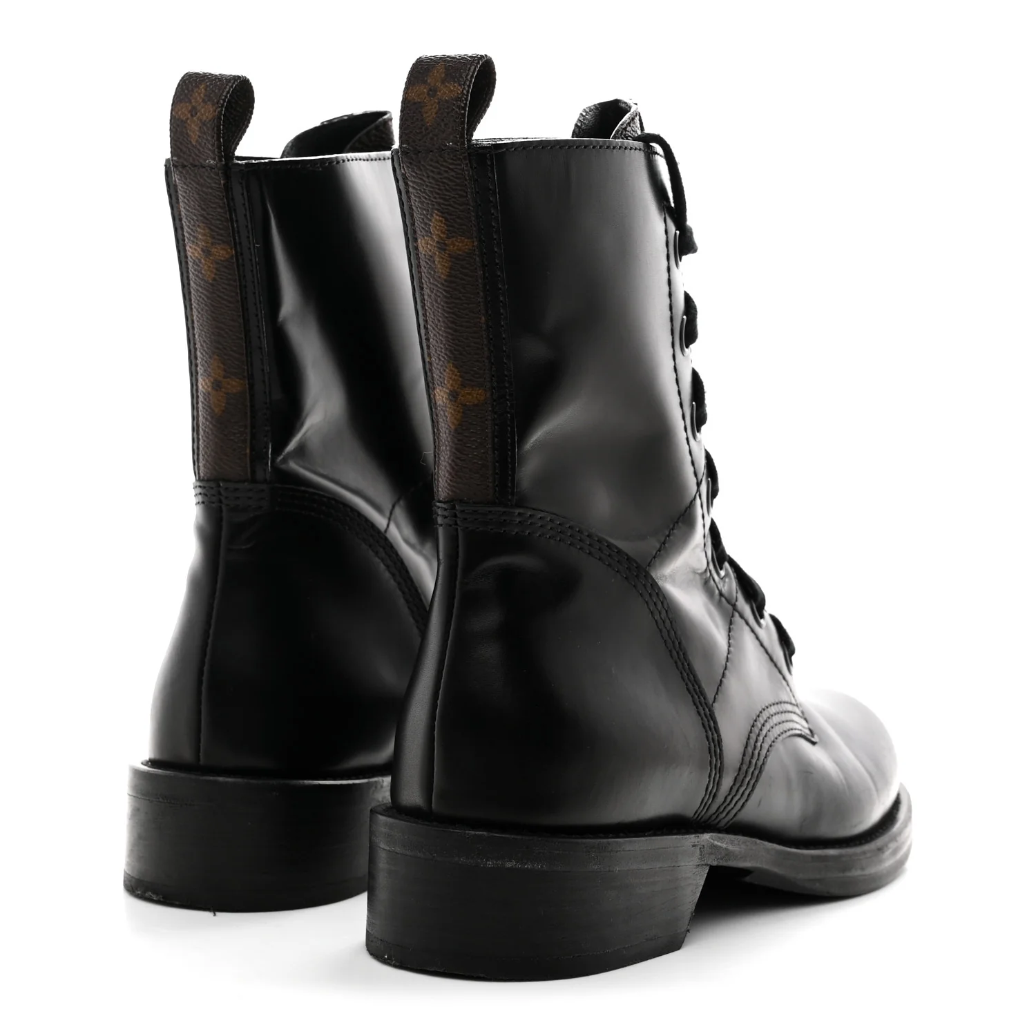 Calfskin Monogram Metropolis Flat Ranger Boots 39 Black - Top Club