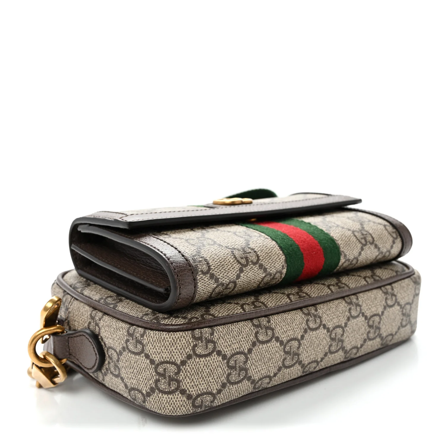 GG Supreme Monogram Web Mini Ophidia Bag Beige Ebony - Top Club