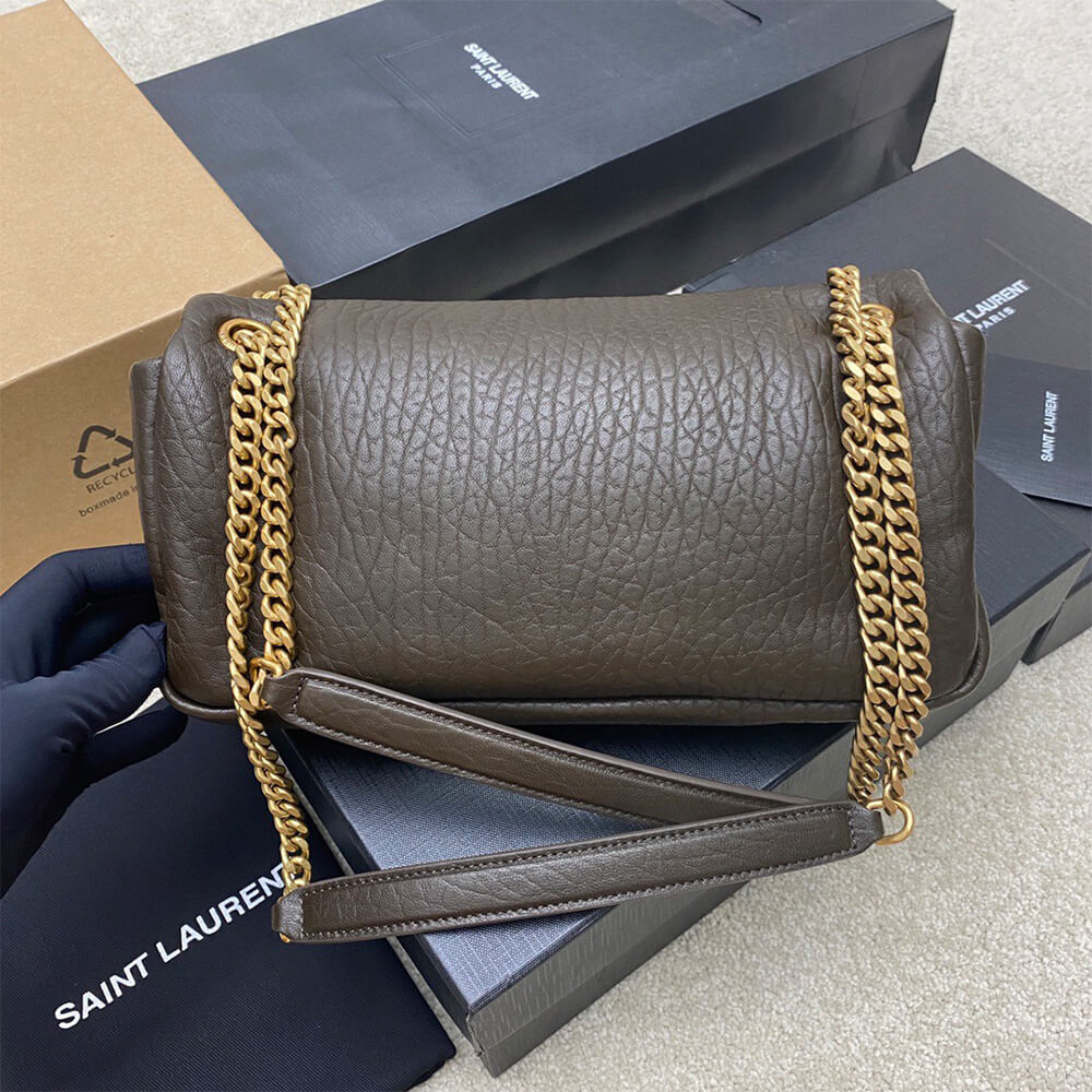 YSL calypso medium in grained lambskin - Top Club