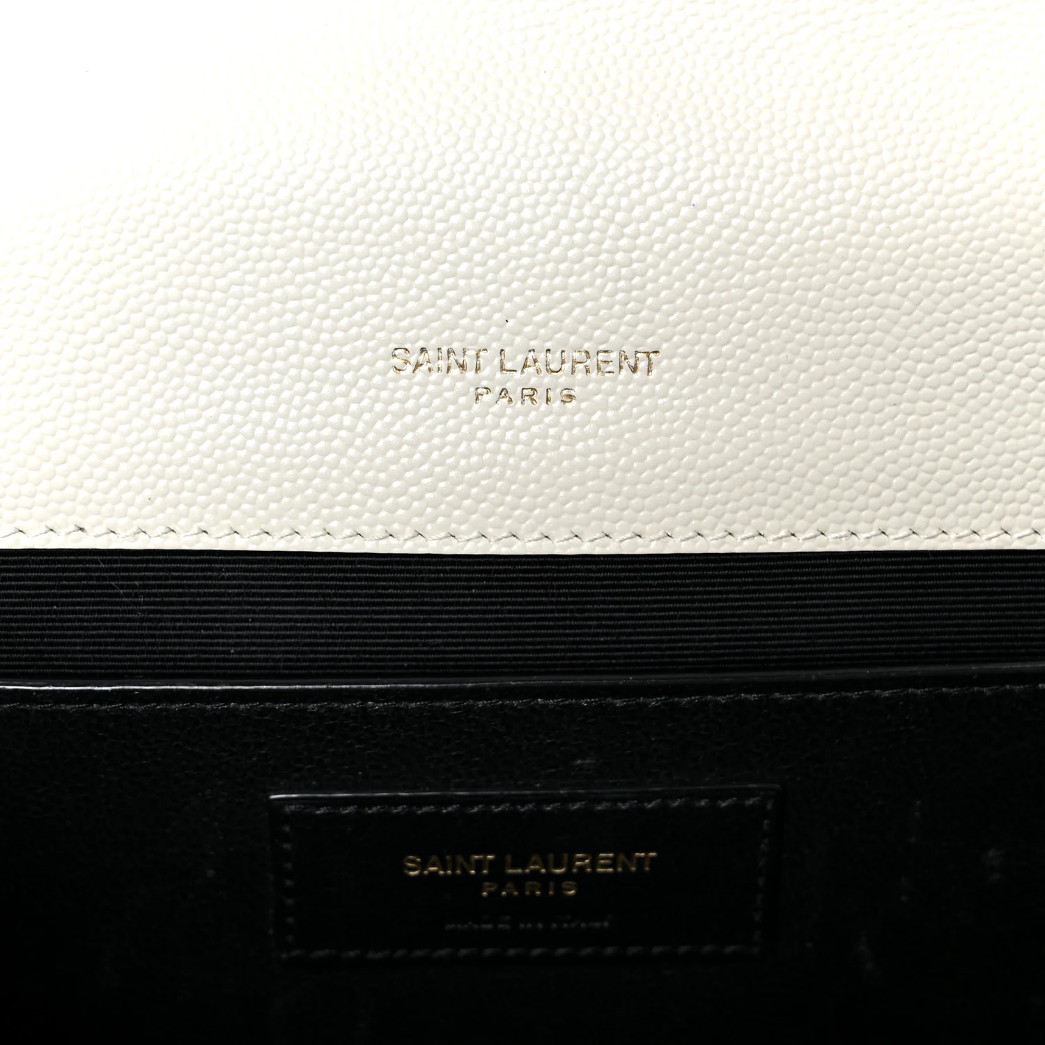 Grain De Poudre Textured Mixed Matelasse Medium Triquilt Monogram Satchel Crema Soft - Top Club