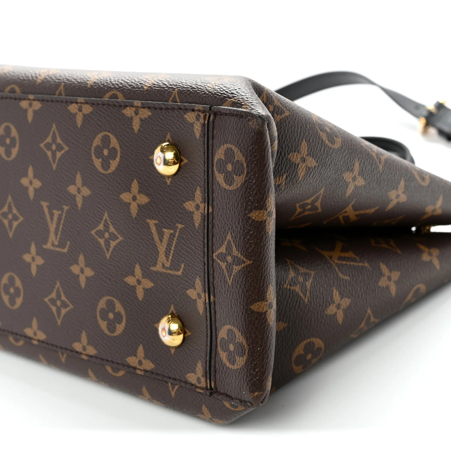 Monogram Flower Tote Black - Top Club