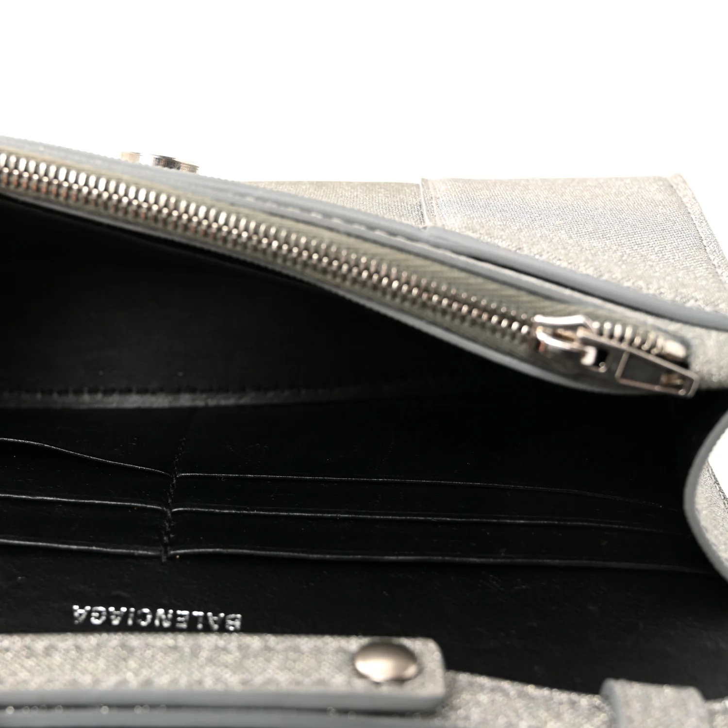 Glitter Fabric Hourglass Chain Bag Grey - Top Club