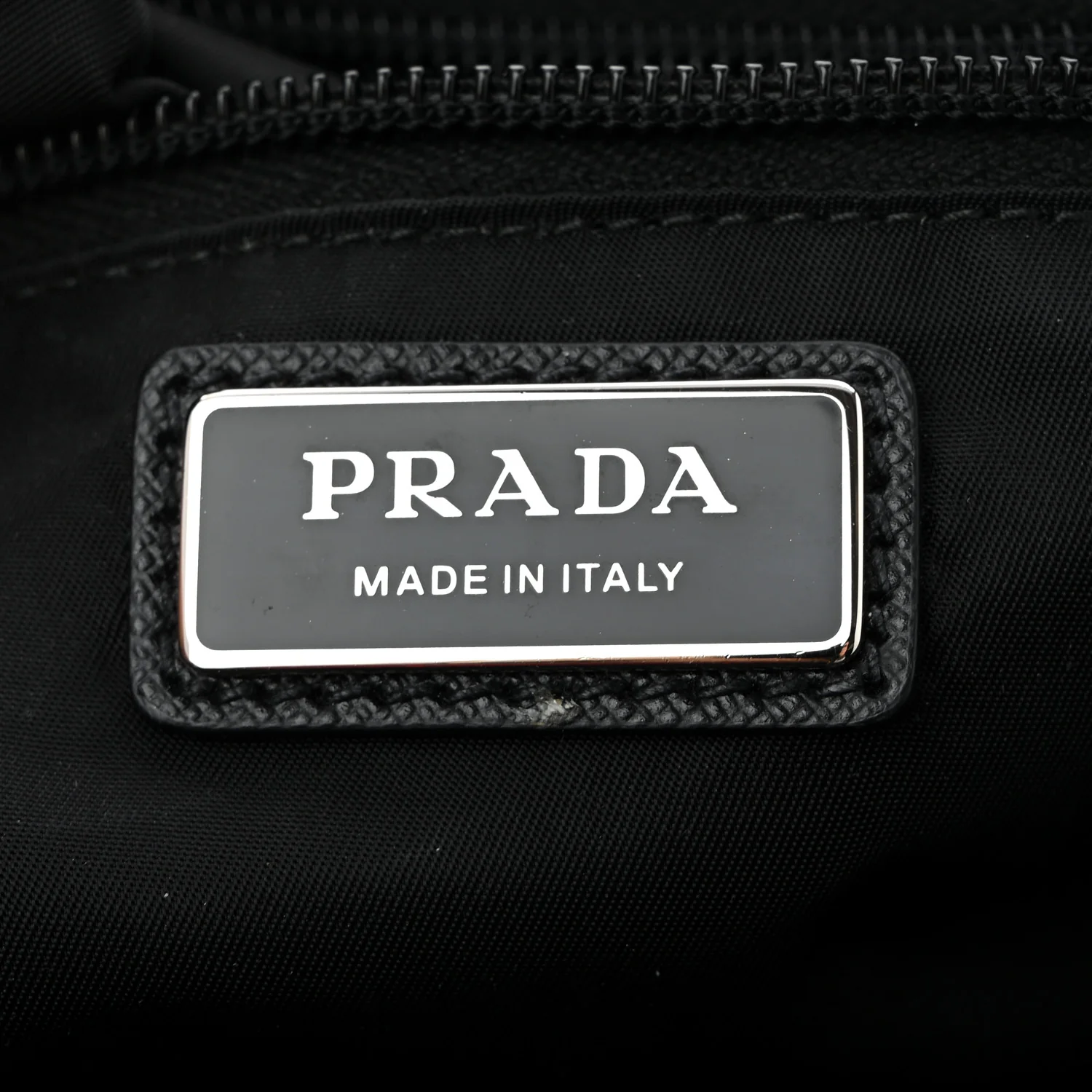 Re-Nylon Saffiano Belt Bag Black - Top Club
