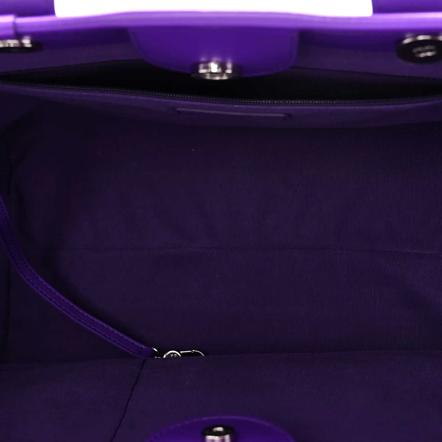 Shaded Calfskin Small Deauville Tote Purple Blue - Top Club