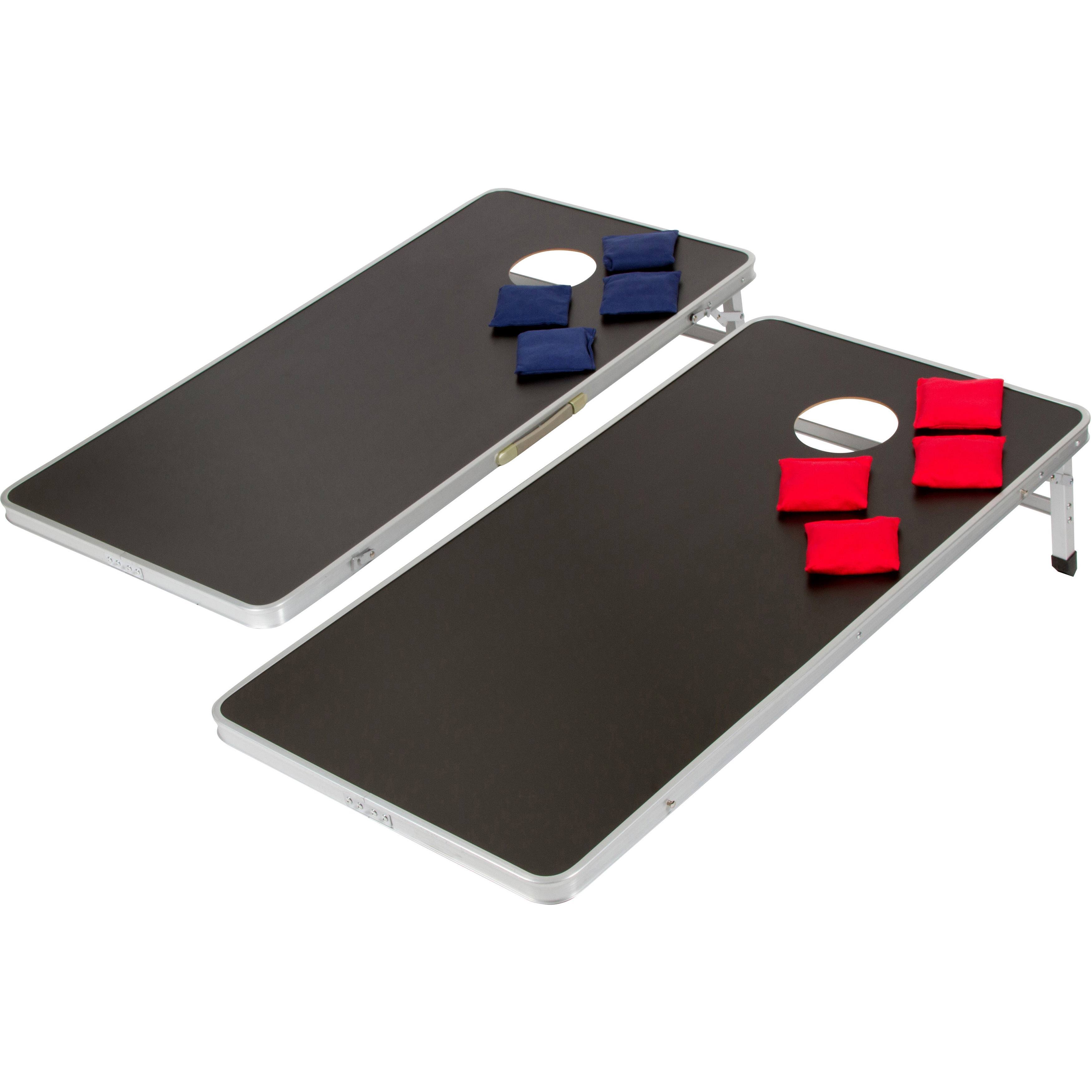 Portable Regulation Size Bean Bag and Corn Hole Toss Set, Lightweight
