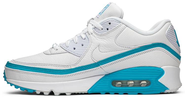 Undefeated x Air Max 90  White Blue Fury  CJ7197-102 - Sneaker Replica Workshop