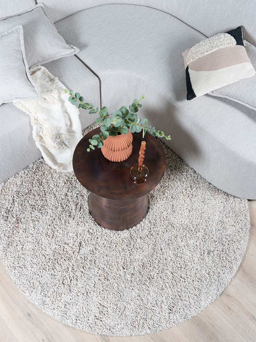 Vloerkleed Pelosa beige 200cm rond