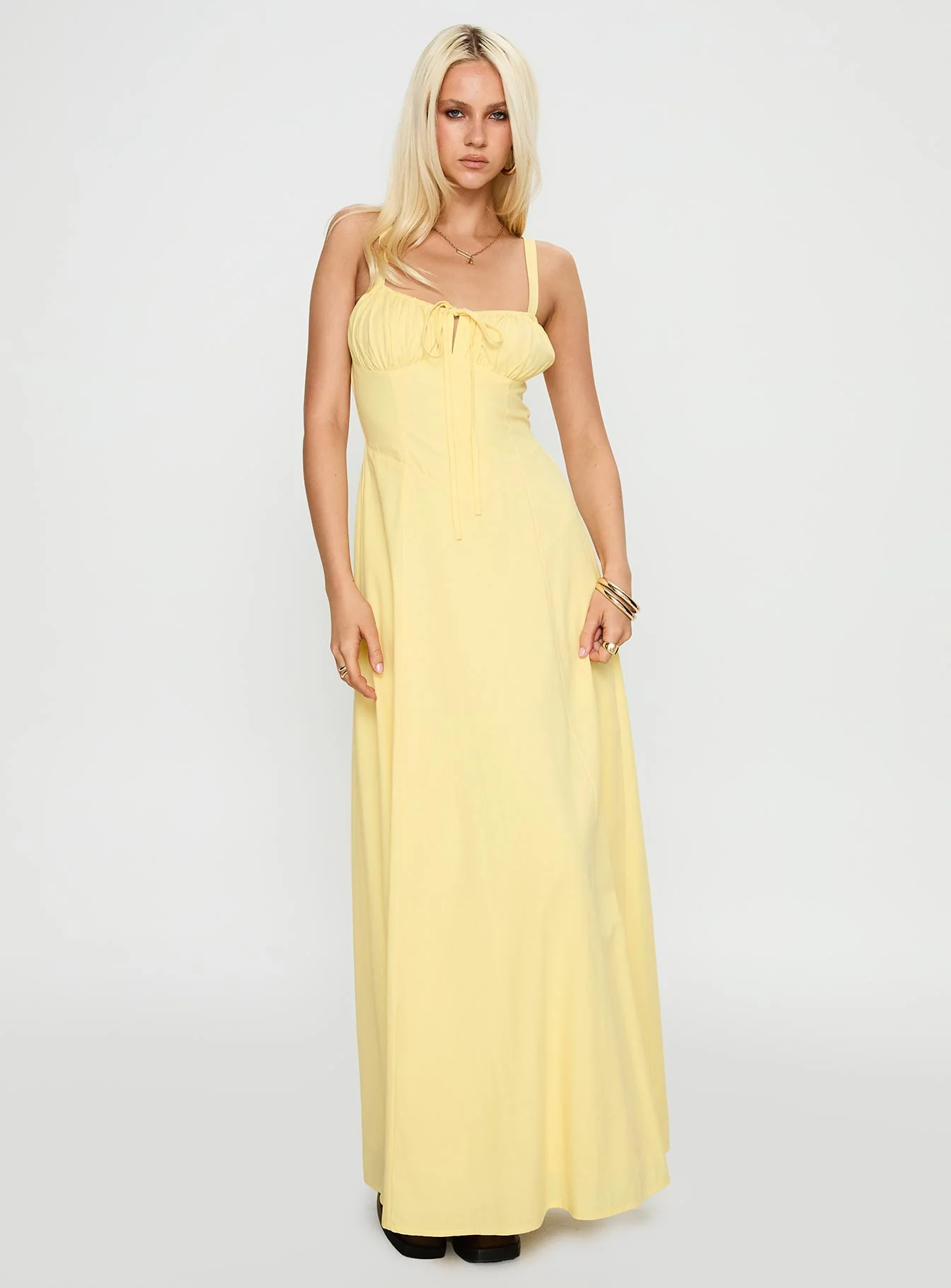 Leticia Maxi Dress Lemon