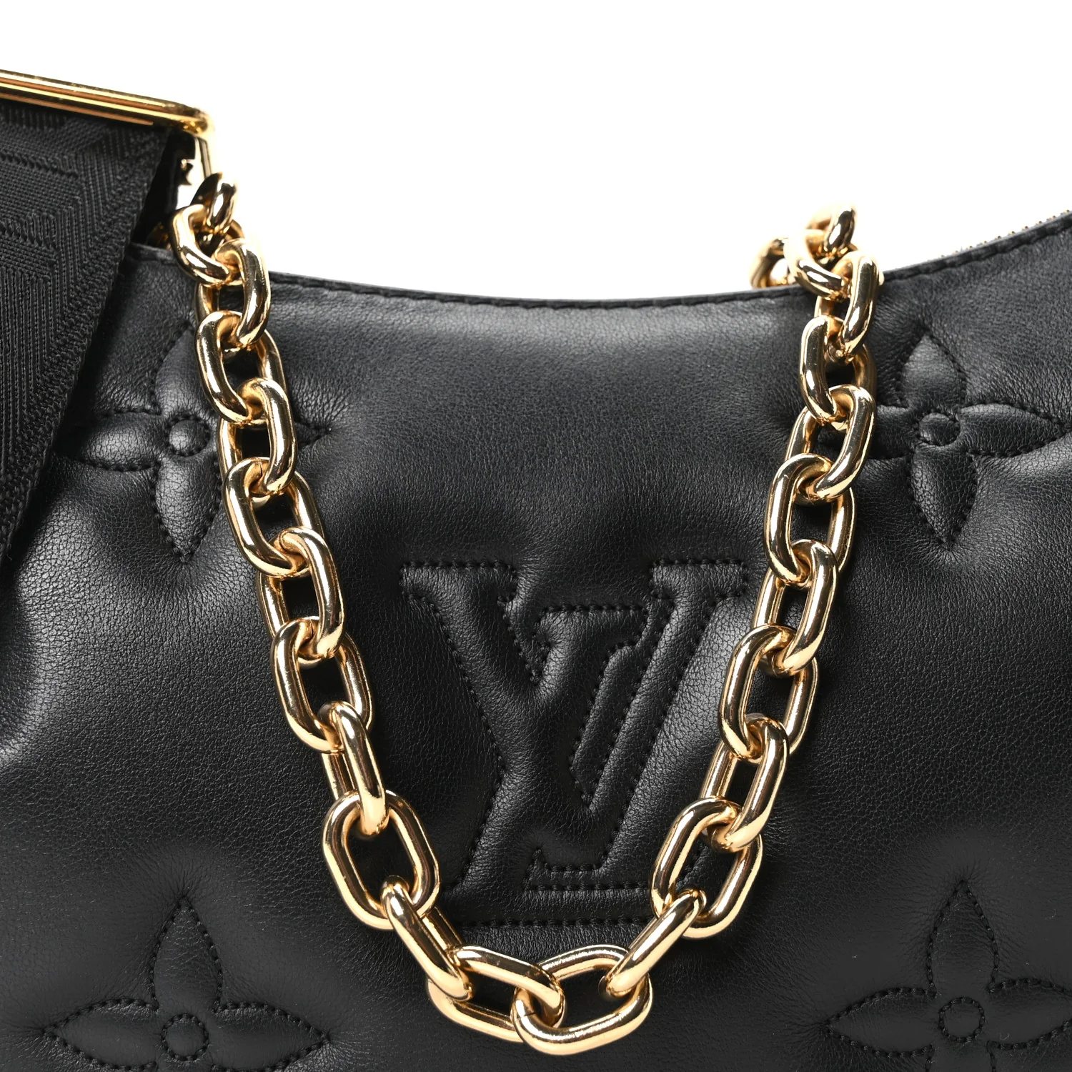 Calfskin Bubblegram Over The Moon Black - Top Club