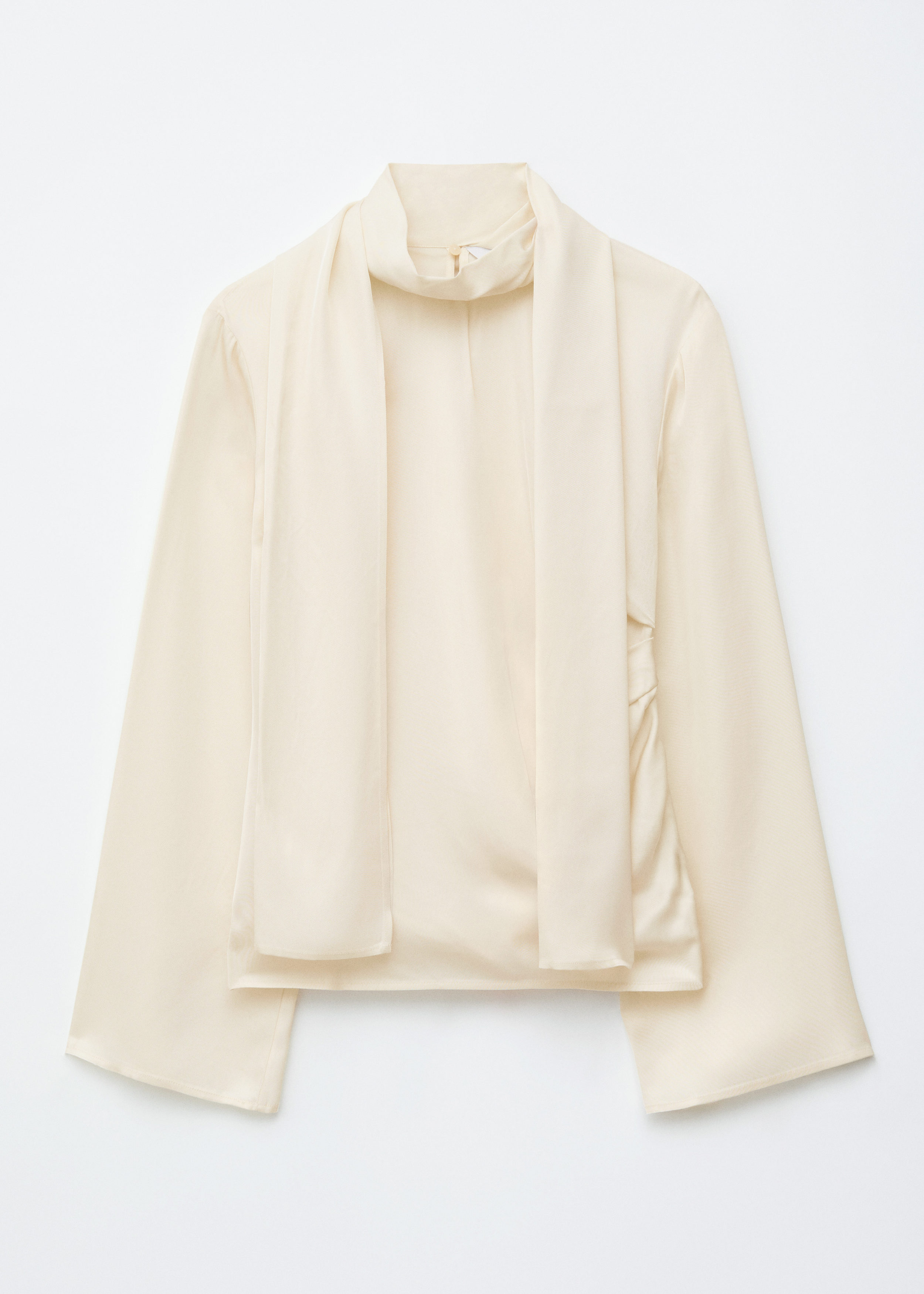 & Other Stories SCARF-DETAIL SATIN BLOUSE