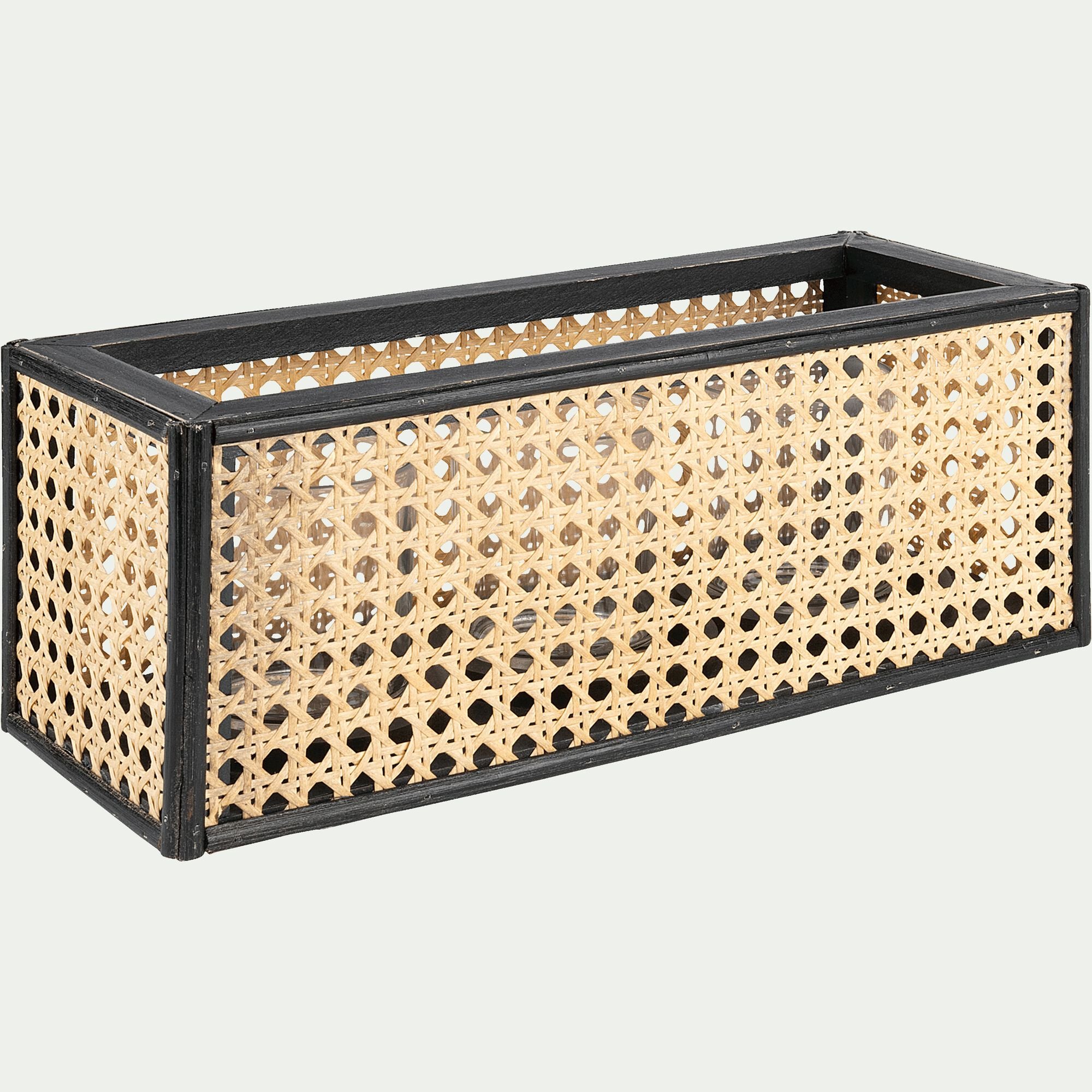 PUERTO - Photophore imitation cannage naturel