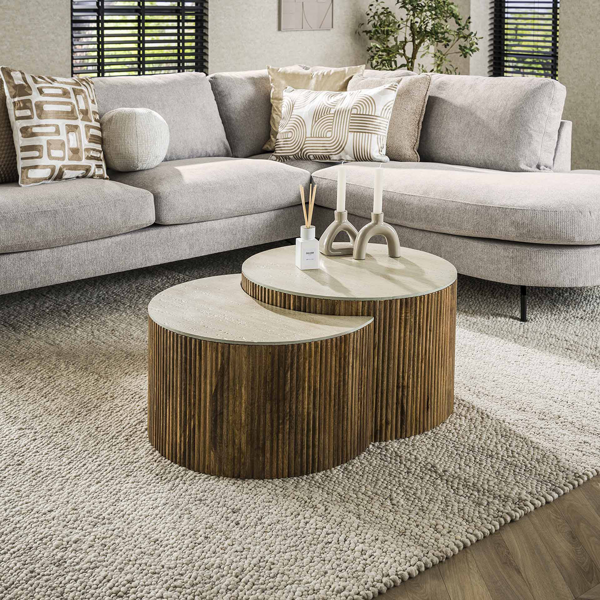 Salontafel Limestone Eclips