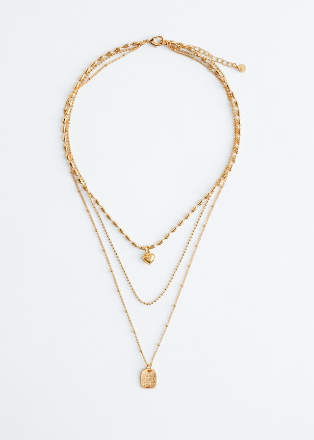 & Other Stories LAYERED PENDANT NECKLACE