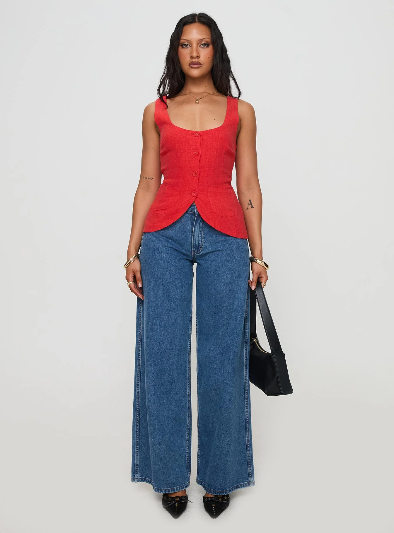 Spirito Vest Top Red