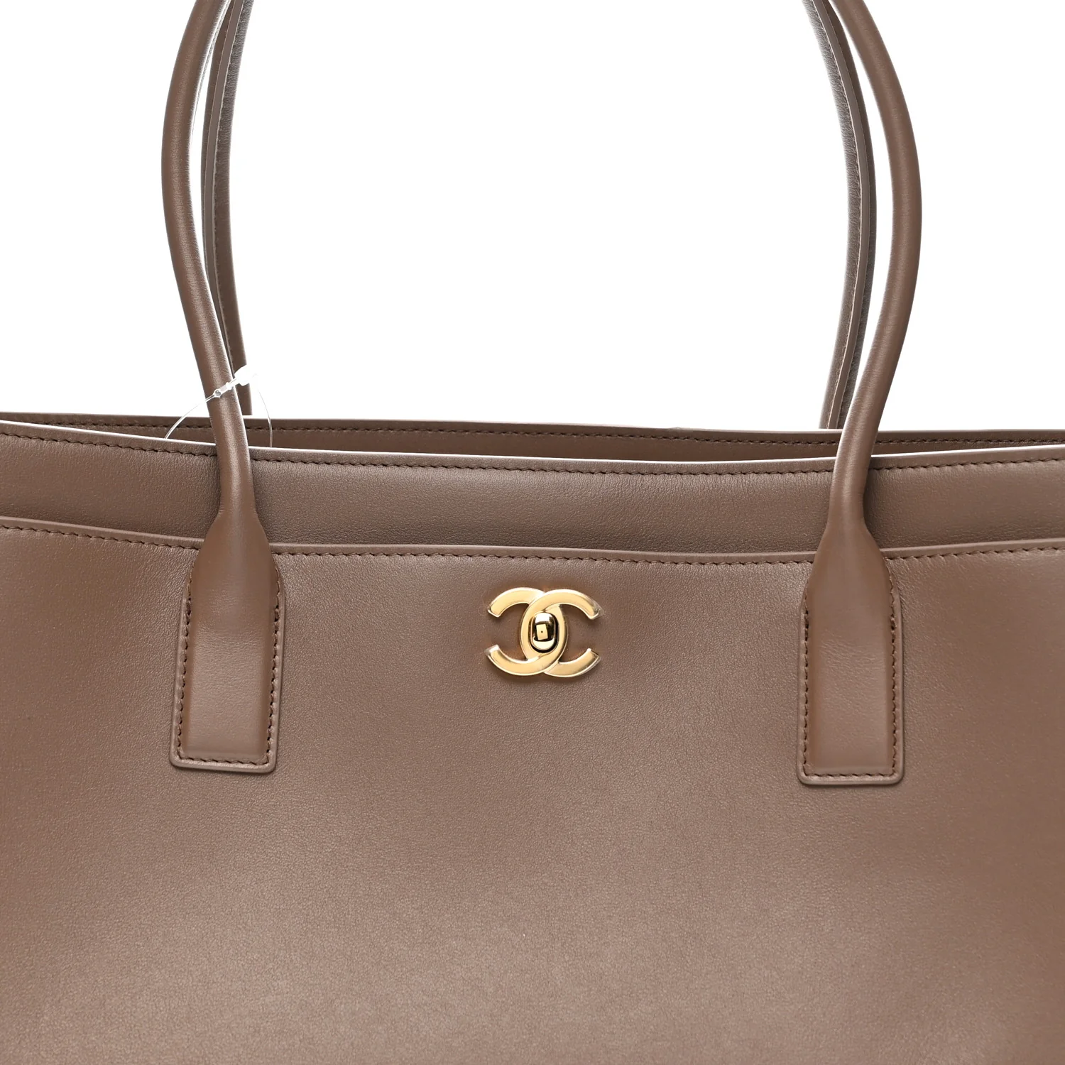 Calfskin Archetype Small Shopping Tote Light Brown - Top Club