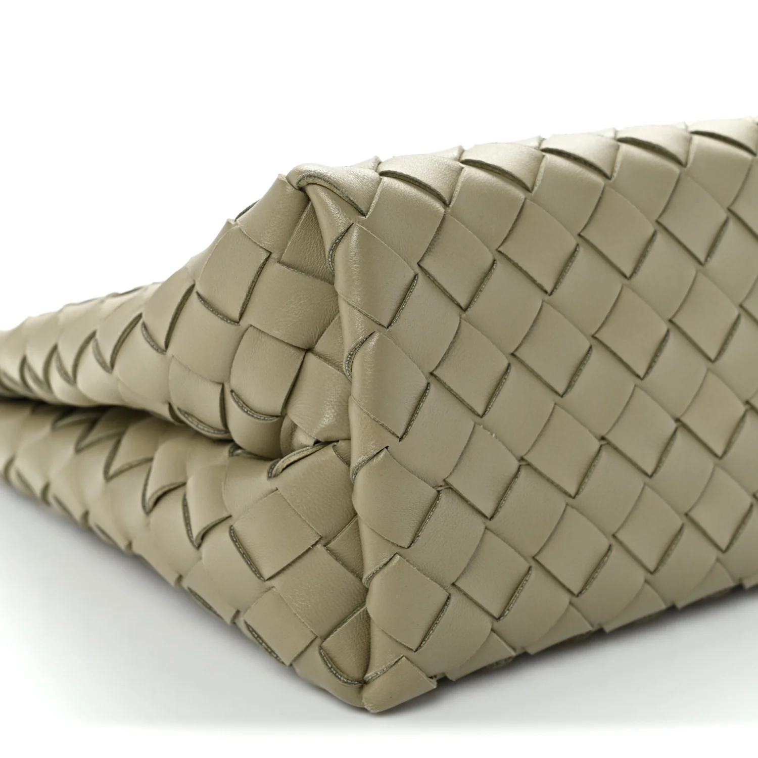 Nappa Intrecciato Small Andiamo With Chain Shoulder Bag Travertine - Top Club