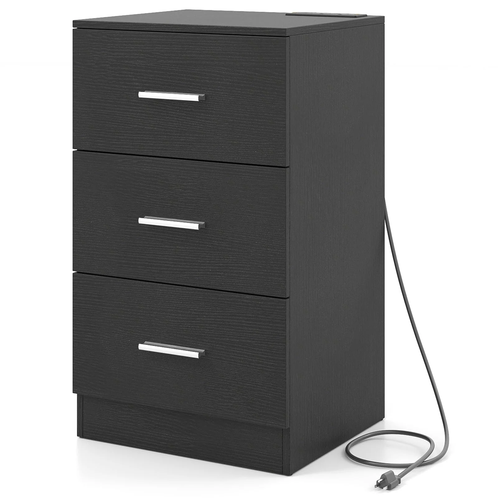 BEFOUNDLOVELY 3-Drawer Nightstand Modern Drawer Organizer
