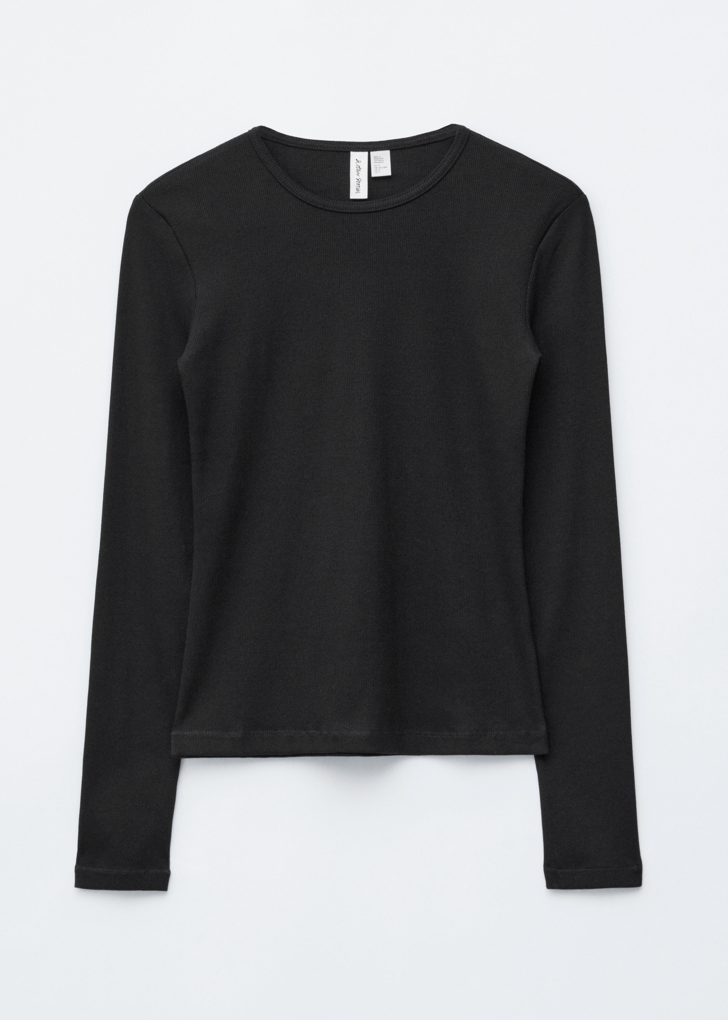 & Other Stories RIBBED LONG-SLEEVE TOP