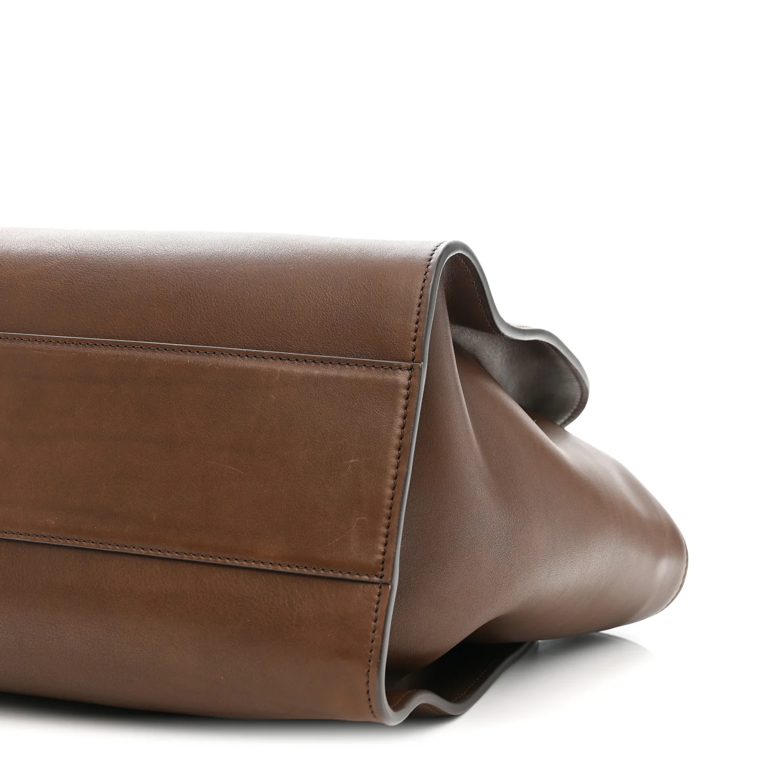 Polished Saddle Calfskin Marlo 14 Deep Brown - Top Club