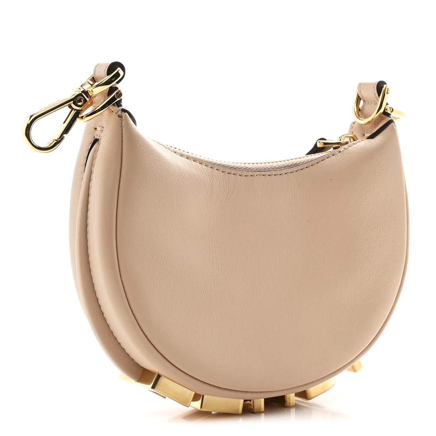 Vitello Grace Matte Nano Fendigraphy Hobo Charm Light Rose - Top Club