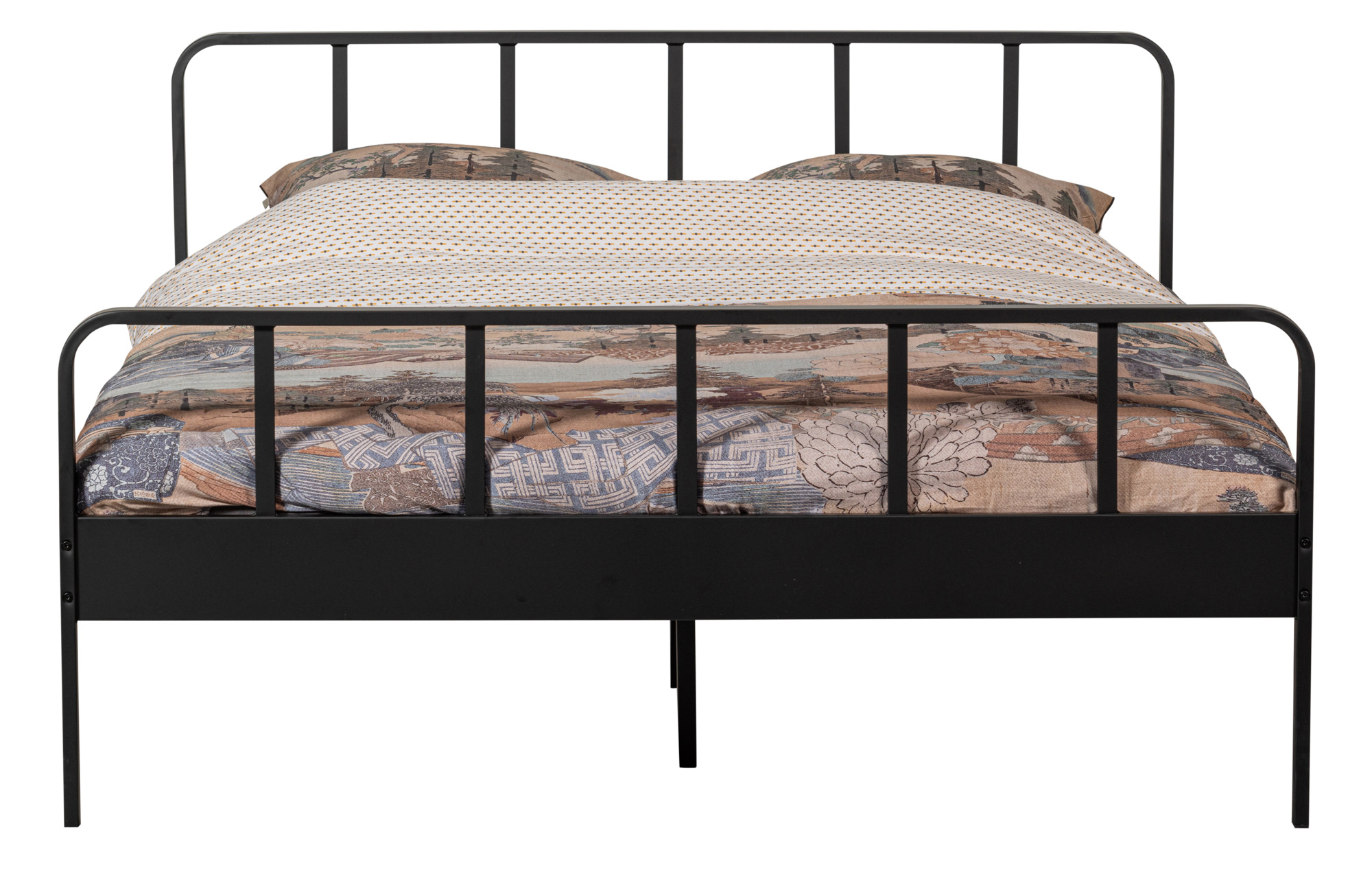 WOOOD tweepersoonsbed Mees - 160x200cm Mees tweepersoonsbed - Zwart